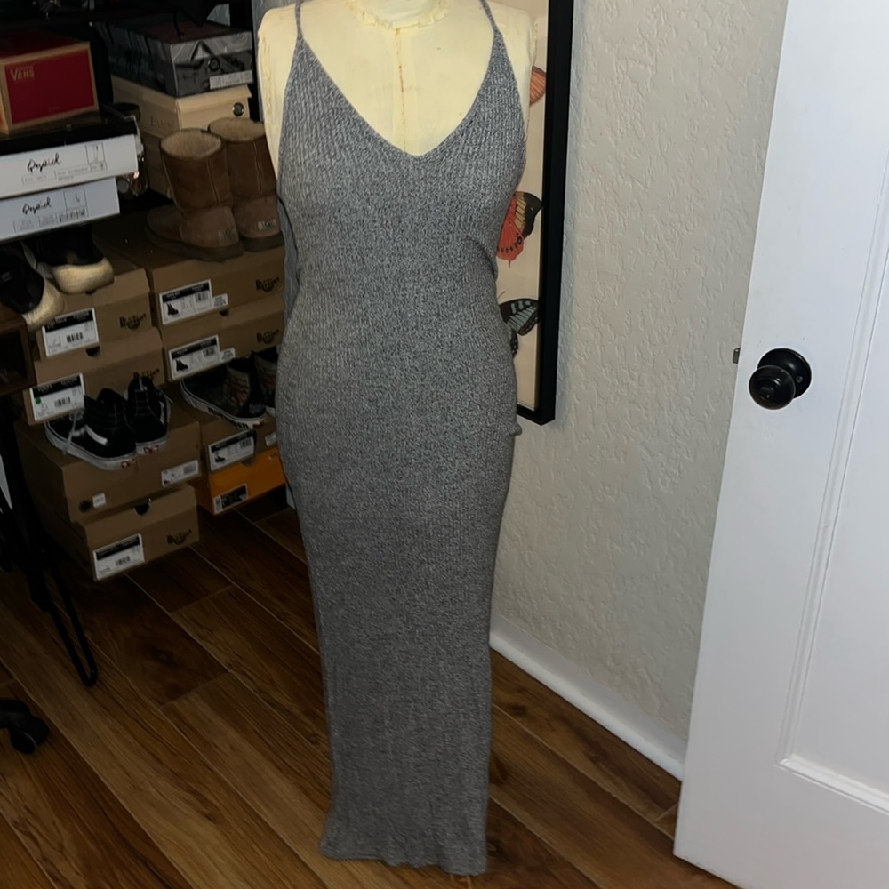 Gray brand Melville maxi dress
